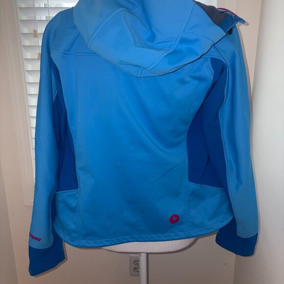 Women’s Marmot Gore WindStopper Performance Shell Jacket Skiing Hooded Blue XS - Picture 12 of 13